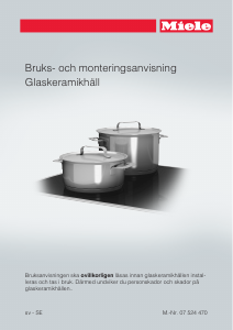 Bruksanvisning Miele KM 5600 Häll