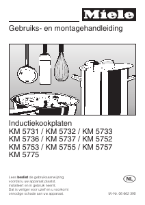 Handleiding Miele KM 5732 Kookplaat