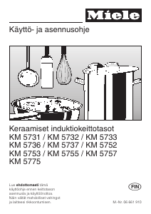 Käyttöohje Miele KM 5752 Keittotaso