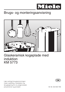 Brugsanvisning Miele KM 5773 Kogesektion