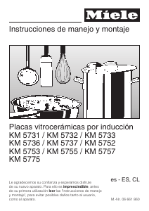 Manual de uso Miele KM 5775 Placa