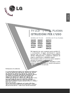 Manuale LG 32LB76-ZD LCD televisore