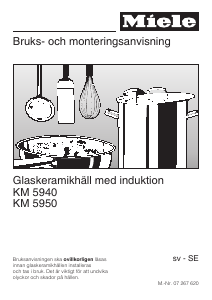Bruksanvisning Miele KM 5950 Häll