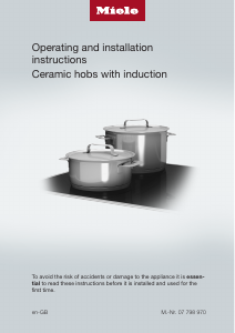 Manual Miele KM 6117 Hob