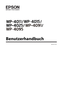 Bedienungsanleitung Epson WP-4025 DW WorkForce Pro Multifunktionsdrucker