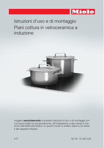Manuale Miele KM 6324 Piano cottura
