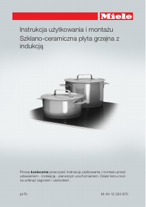Instrukcja Miele KM 6324-1 Płyta do zabudowy