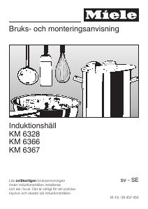 Bruksanvisning Miele KM 6328 Häll