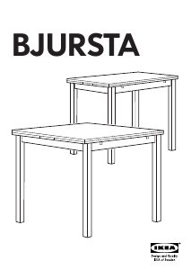 Käyttöohje IKEA BJURSTA (90x90) Ruokapöytä