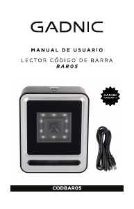 Manual de uso Gadnic CODBAR05 Lector de código de barras