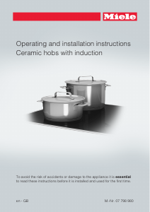 Manual Miele KM 6340 Hob