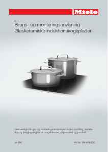 Brugsanvisning Miele KM 6348 Kogesektion