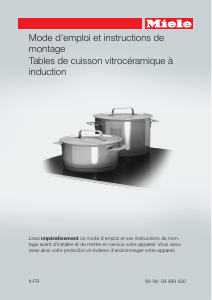 Mode d’emploi Miele KM 6348 Table de cuisson