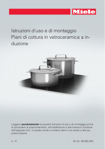 Manuale Miele KM 6349 Piano cottura