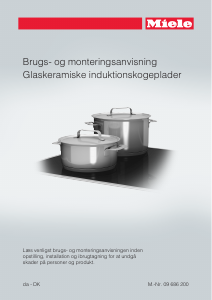 Brugsanvisning Miele KM 6349 Kogesektion