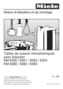 Mode d’emploi Miele KM 6354 Table de cuisson