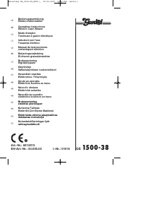 Manuale Gardol GE 1500-38 Rasaerba