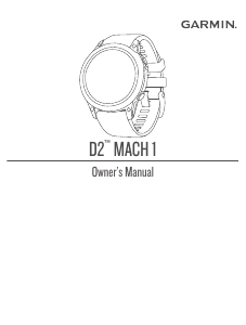 Manual Garmin D2 Mach 1 Smart Watch