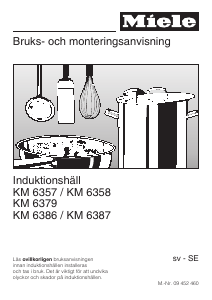 Bruksanvisning Miele KM 6379 Häll