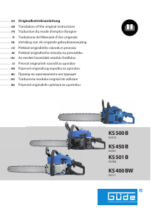 Manual Güde KS 500 B Chainsaw