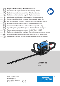 Mode d’emploi Güde GMH 603 Taille-haies