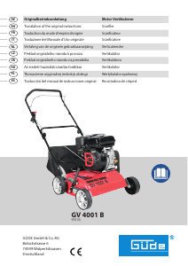 Handleiding Güde GV 4001 B Verticuteermachine