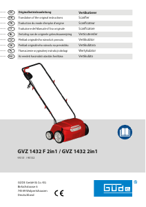 Manual Güde GVZ 1432 F Lawn Raker