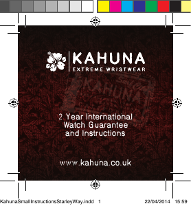 Manual Kahuna K5V-0001G Velcro Watch