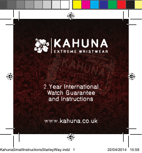 Handleiding Kahuna K5V-0003G Velcro Horloge