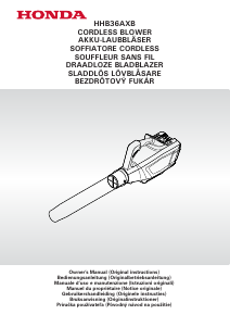 Manuale Honda HHB36AXB Soffiatore