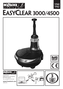 Manual Hozelock 1760 EasyClear 3000 Fountain Pump