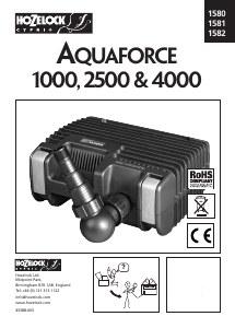 Mode d’emploi Hozelock 1580 Aquaforce 1000 Pompe de fontaine