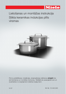 Rokasgrāmata Miele KM 6839 Plīts virsma