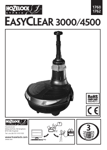 Manuale Hozelock 1762 EasyClear 4500 Pompa per fontana