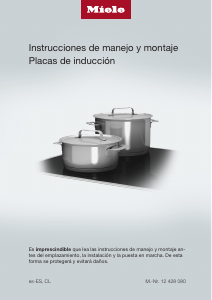 Manual de uso Miele KM 7373 FL Placa