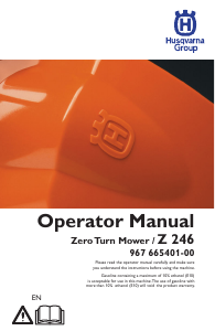 Manual Husqvarna Z 246 Lawn Mower