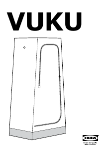Manual IKEA VUKU Garderobă