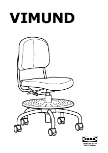 Használati útmutató IKEA VIMUND Irodai szék