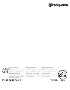 Manual de uso Husqvarna TC 138L Cortacésped