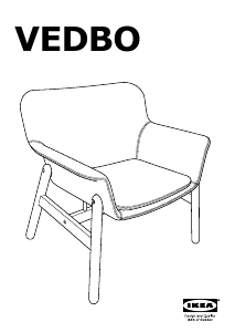 Priročnik IKEA VEDBO (75x73x65) Naslanjač
