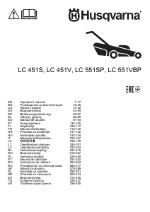 Manuál Husqvarna LC 551VBP Travní sekačka