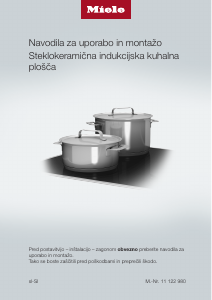Priročnik Miele KMDA 7774-1 FR Grelna plošča