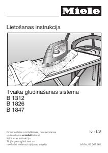 Rokasgrāmata Miele B 1312 Gludināšanas sistēma