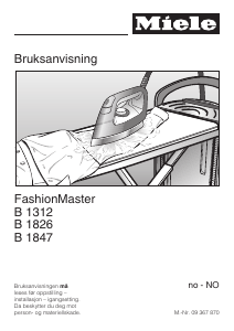 Bruksanvisning Miele B 1312 Strykesystem