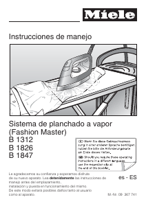 Manual de uso Miele B 1312 Sistema de planchado