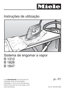 Manual Miele B 1826 Sistema de engomar