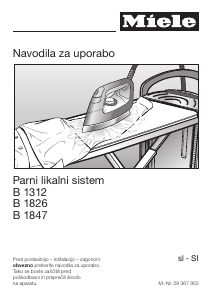 Priročnik Miele B 1847 Likalni sistem
