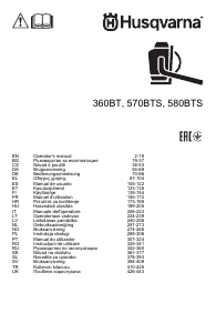 Priručnik Husqvarna 360BT Stroj za otpuhivanje listova