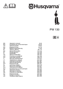 Manuale Husqvarna PW 130 Idropulitrice
