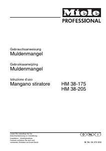 Manuale Miele HM 38-205 EL Stiratrice a rullo